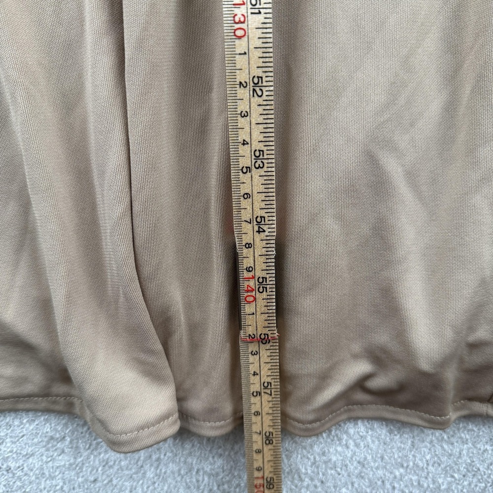 ZARA Dress Womens Small Beige V Neck Maxi Dolman Stretch Join Life NWT - Picture 8 of 9